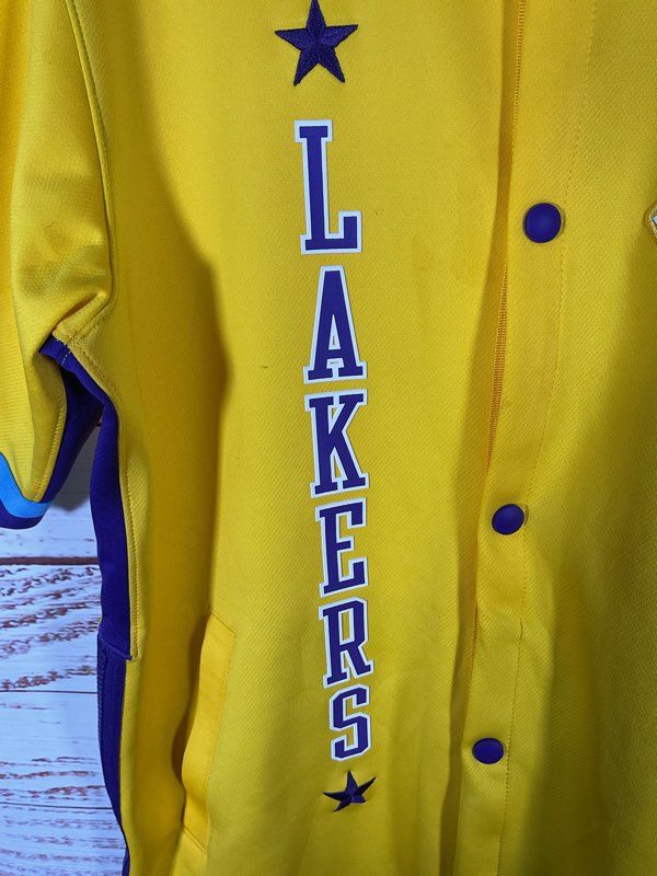 Nike Los Angeles Lakers Showtime City Edition Warm Up Jacket Size M 75th