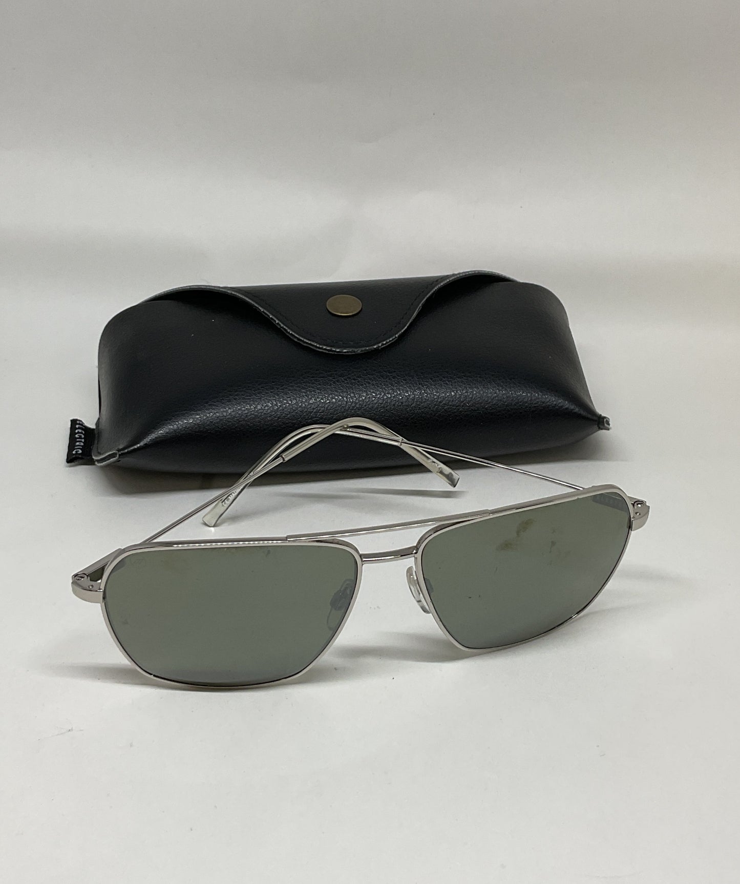ELECTRIC Silver Frame Men's Sunglasses