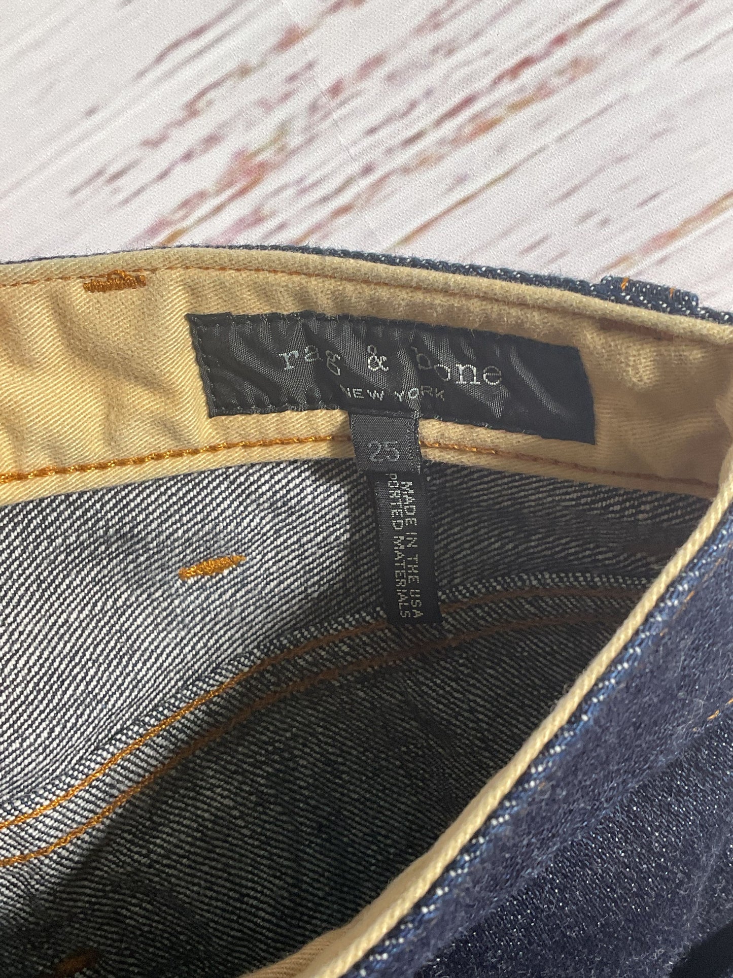 Rag & Bone Blue Cuffed Jeans - Size 25