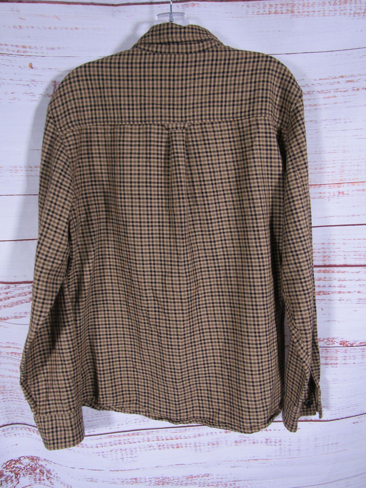 Rodd & Gunn Linfield Men's Brown Long Sleeve Houndstooth Shirt Size M