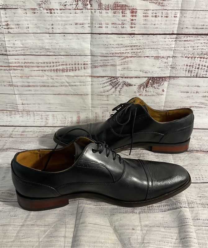 Florsheim Men's Oxford Cap Toe Black Leather Dress Shoes Size 12M