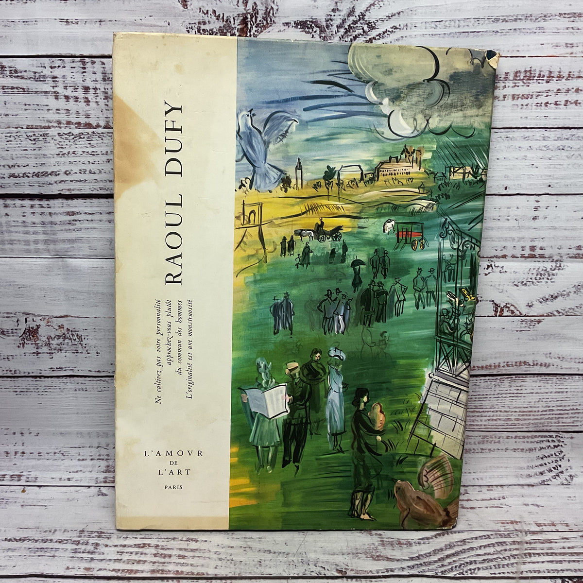 Raoul Dufy L'amour De L'art 1953 Limited Edition Hard Cover Book