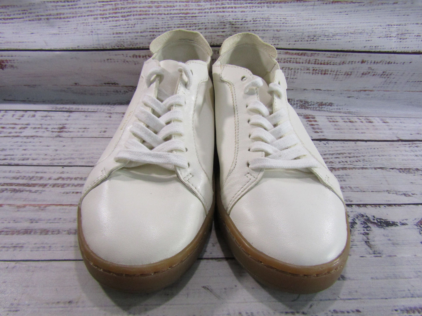 Sam Edelman Jayme Women's White Leather Low Top Sneakers Size 8