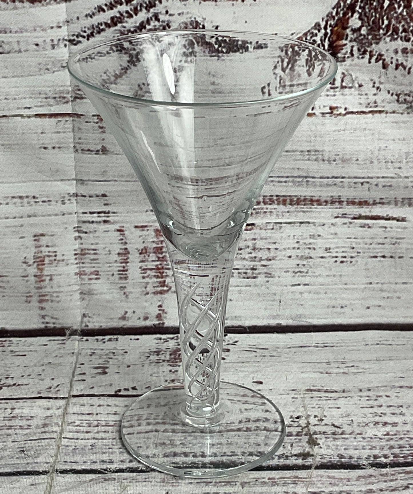 Vintage Twist Cocktail 6" Glasses Set of 4 Clear