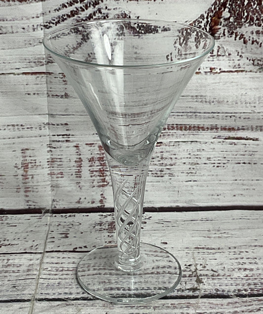 Vintage Twist Cocktail 6" Glasses Set of 4 Clear
