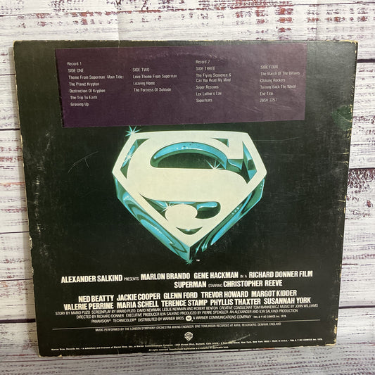 SUPERMAN: The Movie Original Soundtrack Record Vinyl