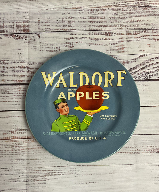 Sakura Oneida Vintage Label 8" Waldorf Apples Plate