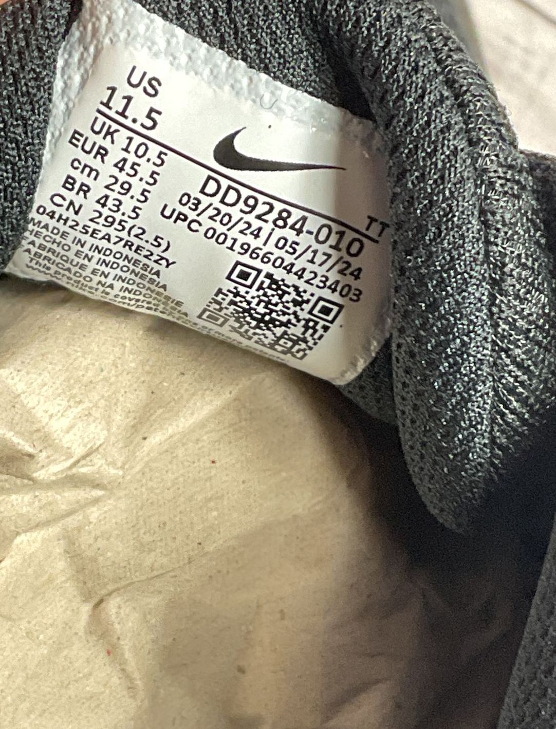 Nike Flex Experience Run 11 Knit Workout Running Shoes Black 11.5