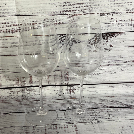 Set of 2 LENOX Wine Glasses- 9.75"