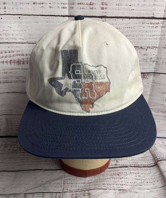 Stevenson Ranch x Austin TX Lone Star Hat White Blue OS