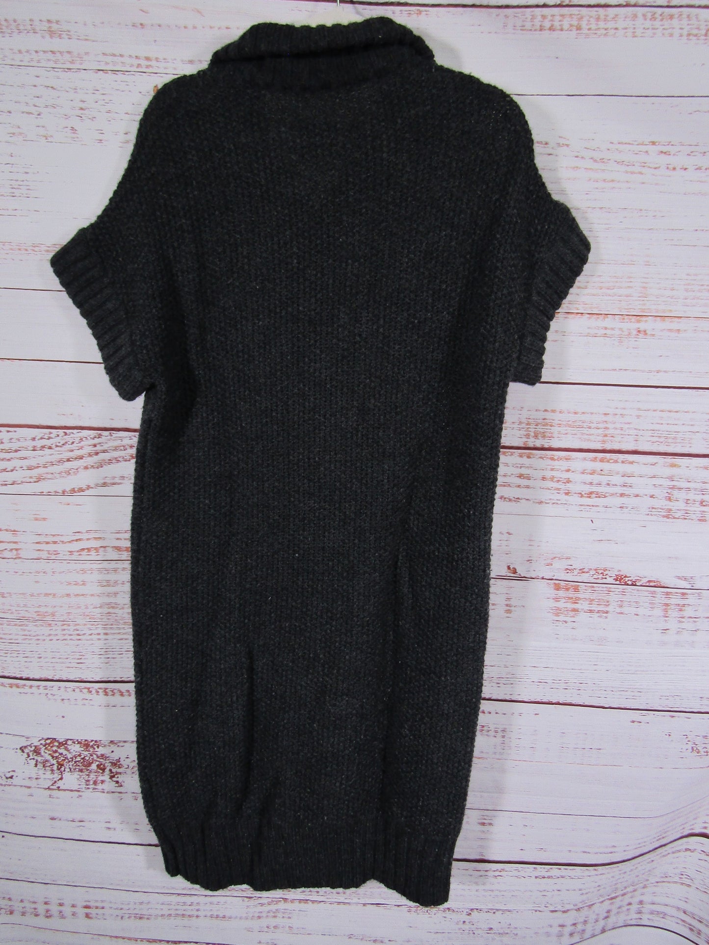 Malene Birger Women's Gray Wool Blend Short Sleeve Knit Cardigan Coat Size S