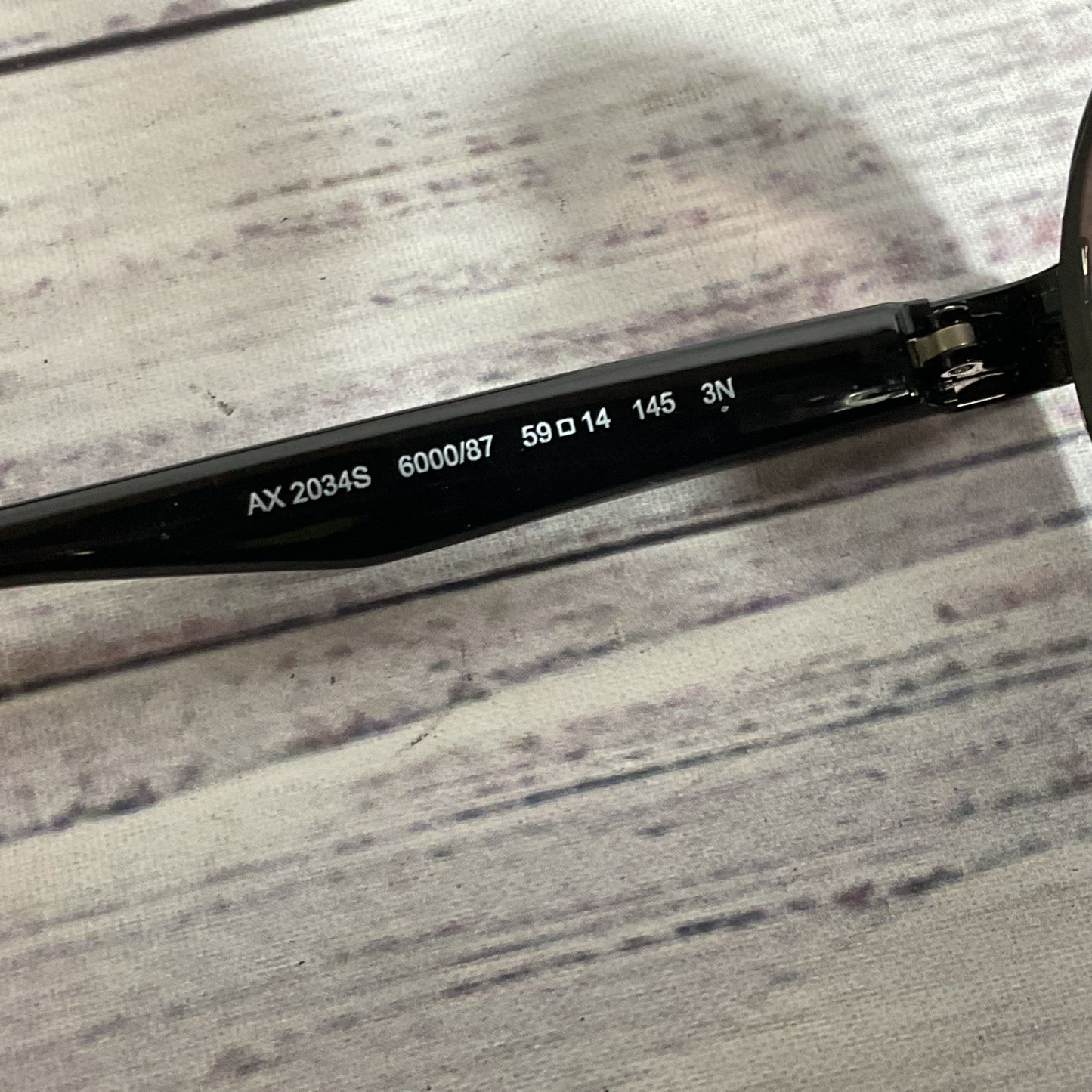 ARMANI EXCHANGE AX2034S Men's Black Aviator Sunglasses 59[ ]14 145 (FRAMES ONLY)