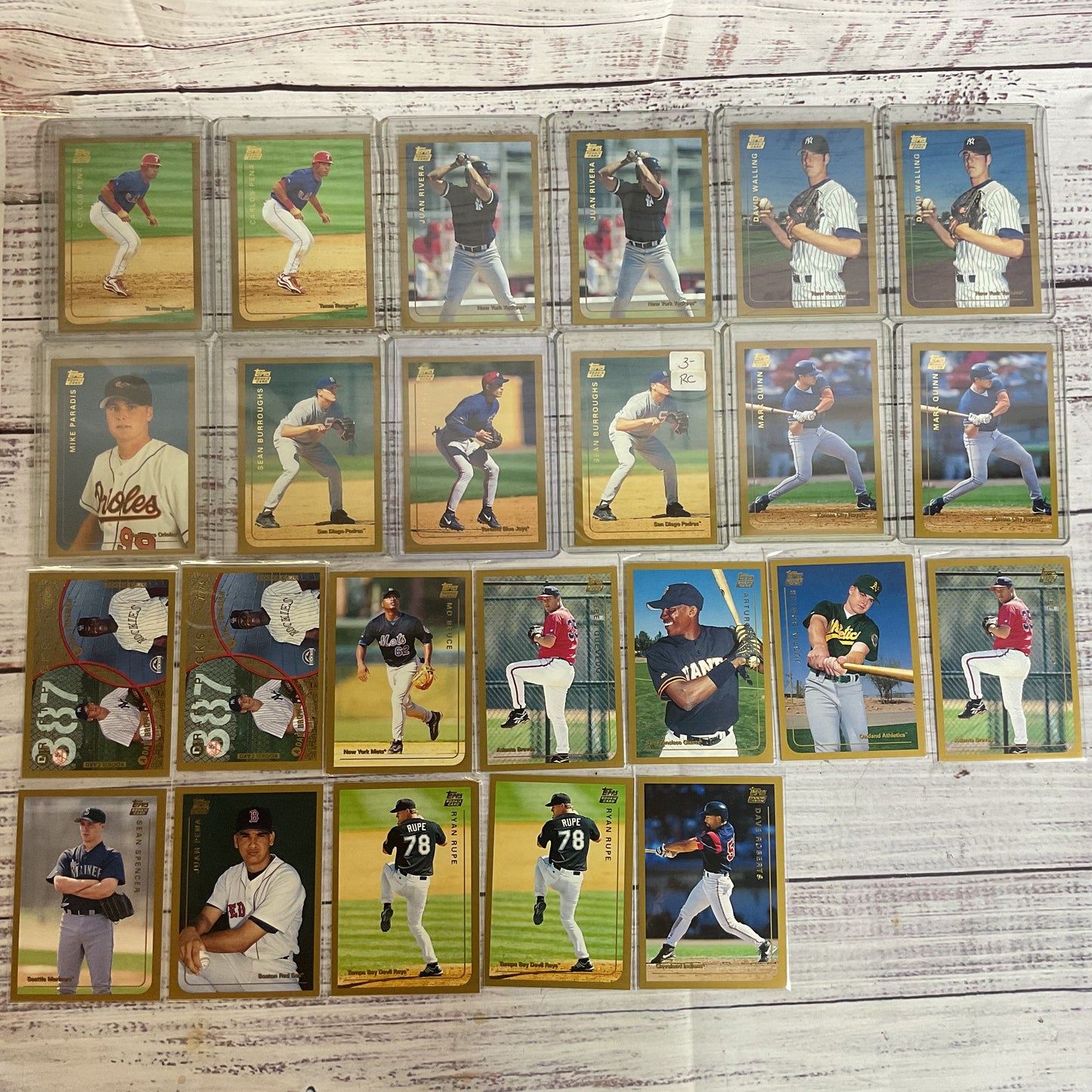 Set of 44 TOPPS 1999 Rookie Cards (SABATHIA, HAMILTON & MORE)