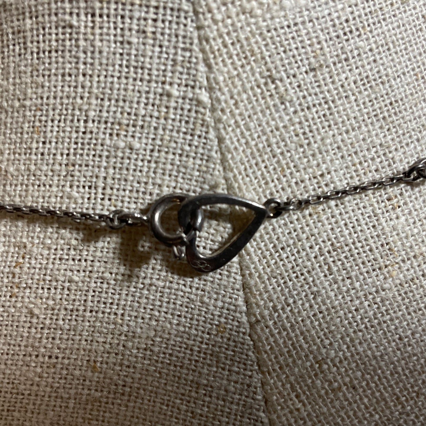 VTG. LINKS of LONDON Sterling Interlocking Hearts Pendant 18" Necklace- 5.90g