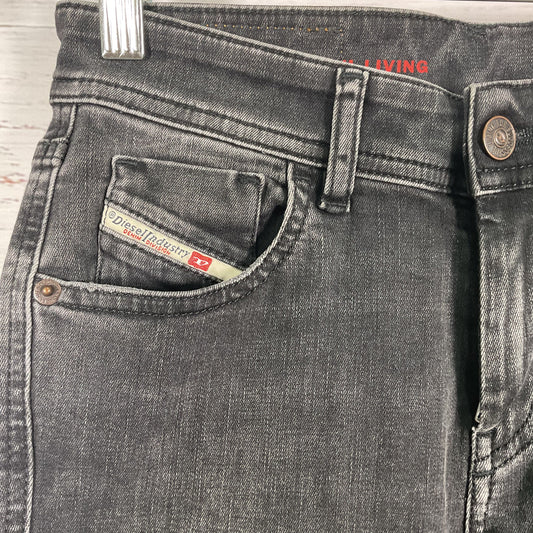 Diesel Skinny Dark Grey Black Jeans Pants - Size 25