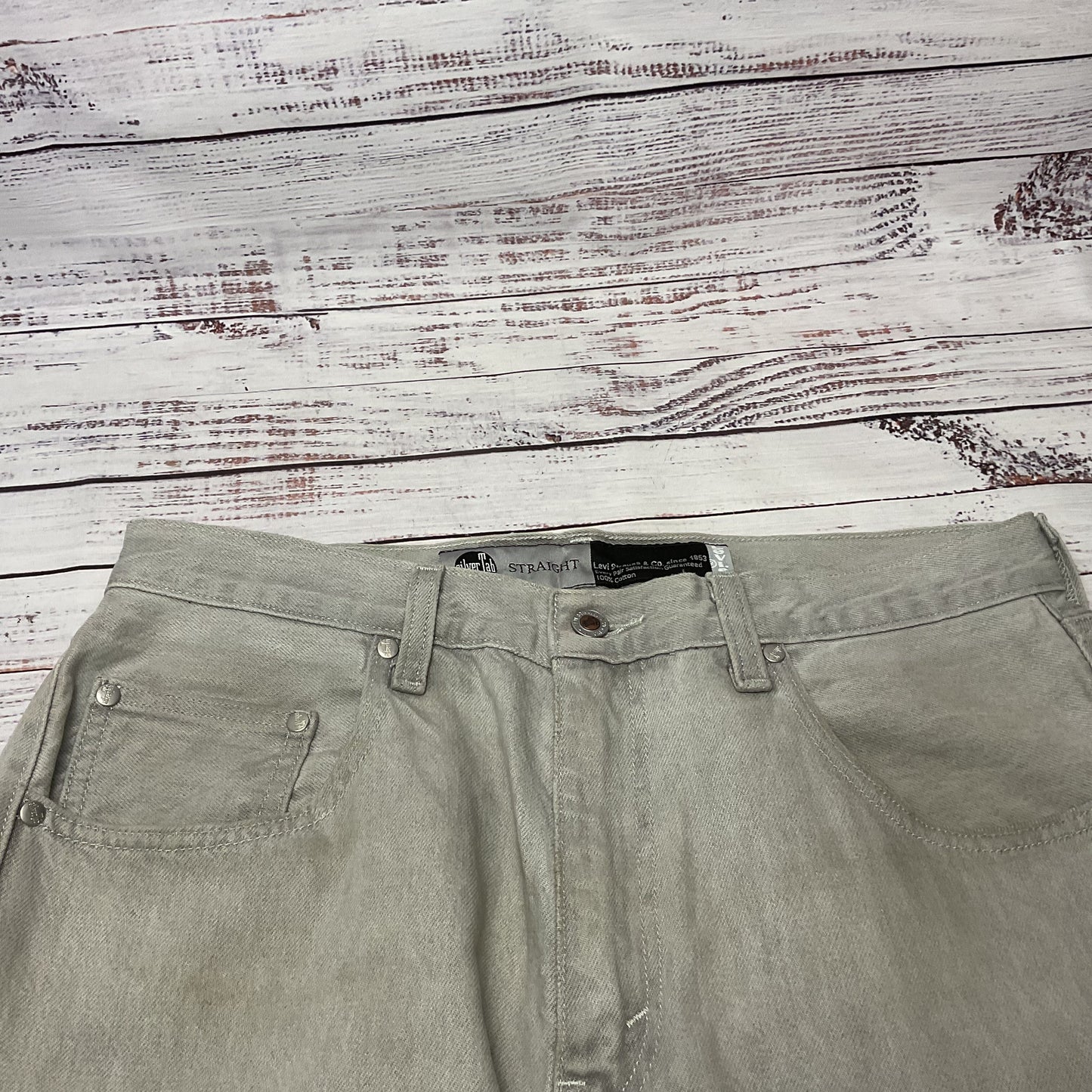 Levis Silver Tab Grey Straight Jeans Pants - Size 32x32