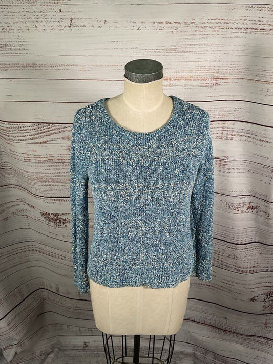 Rag & Bone Women's Blue Knit Pullover Sweater Cotton Blend Size XS