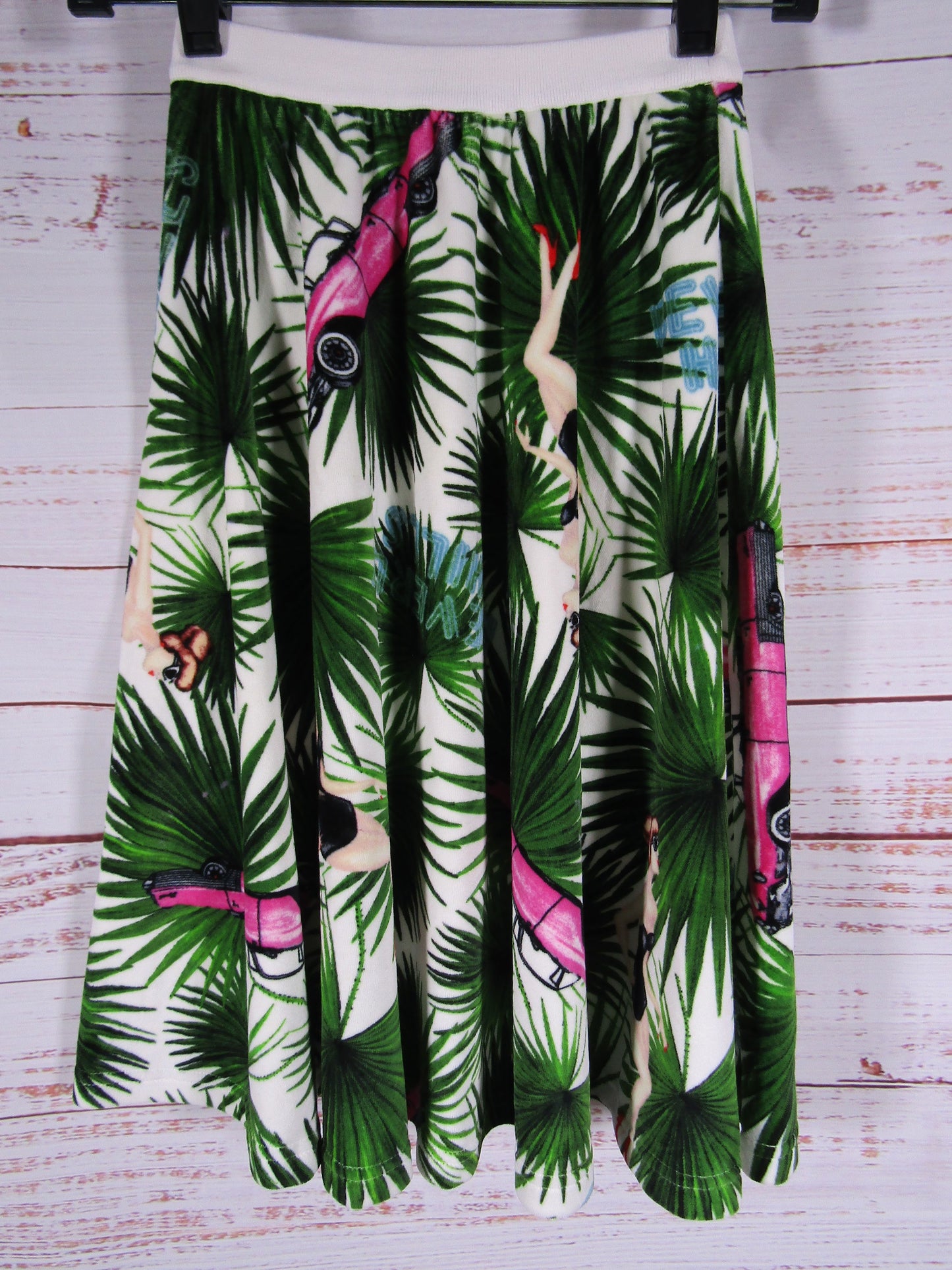 Joyrich Women's Pinup Style Print Tropical Cruise Skate Skirt Size XS