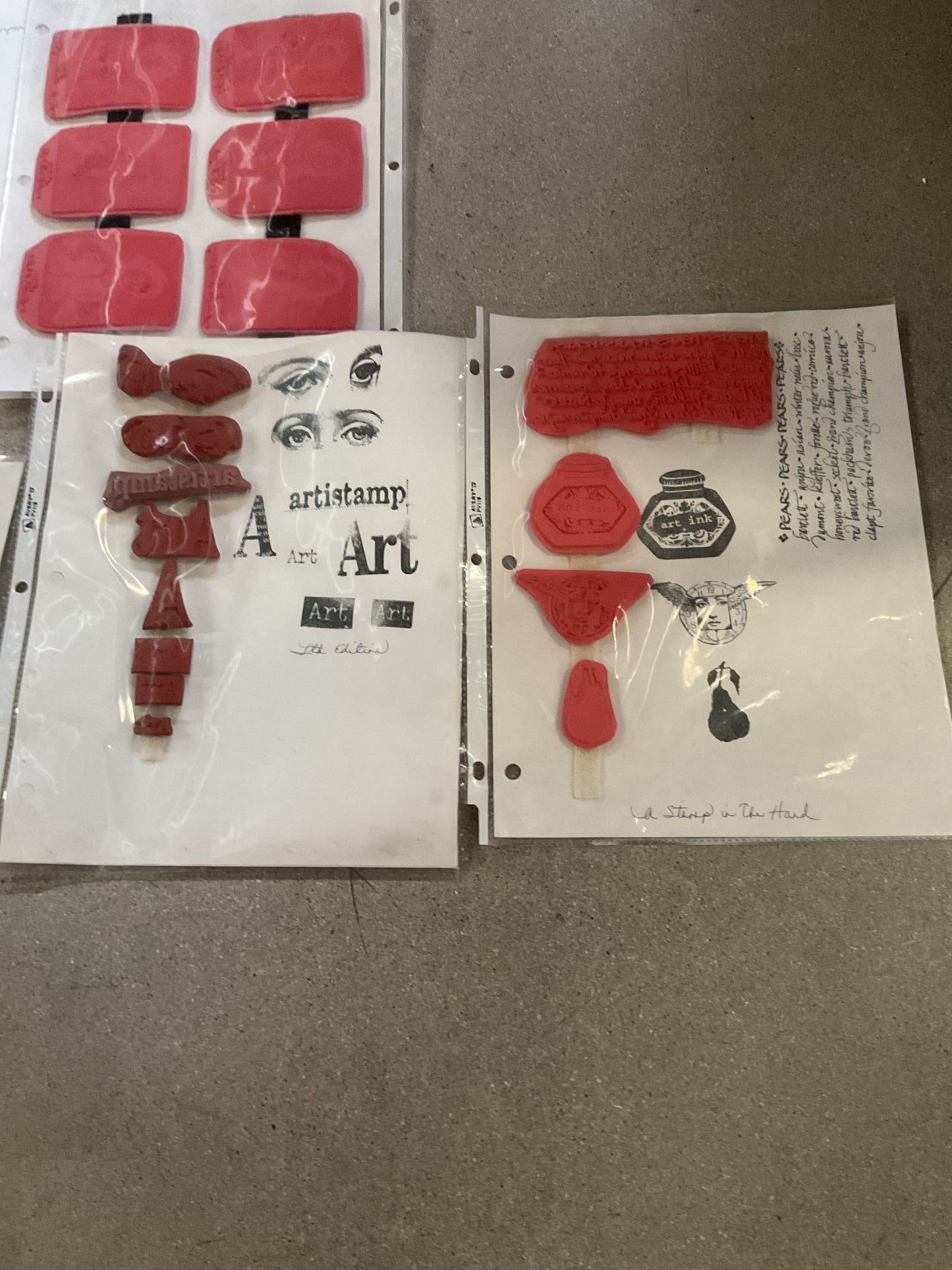 Zitiology Stamp In Hand Rubber Ink Stamps Misc Lot Binders