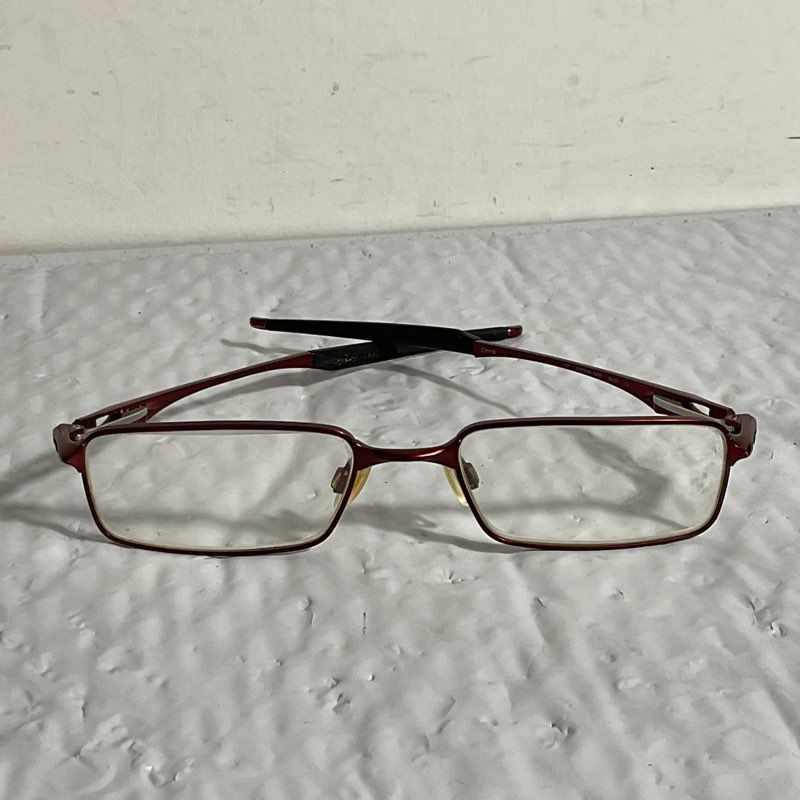 OAKLEY Mono Shock OX3098-0450 Brick Red Rectangle Eyeglasses FRAMES- 50[ ]18 137