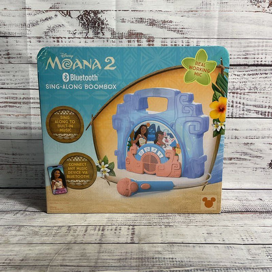 NIB Disney Moana 2 Sing Along We're Back Boombox Bluetooth Toy