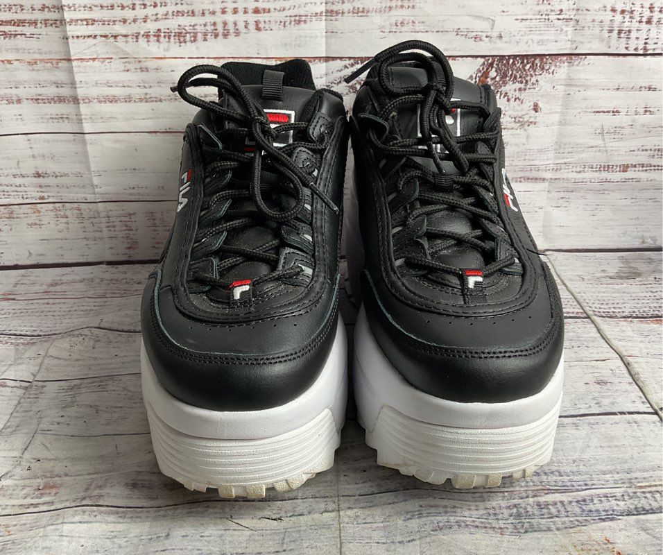 Fila Disruptor II Wedge Sneaker Black 6.5