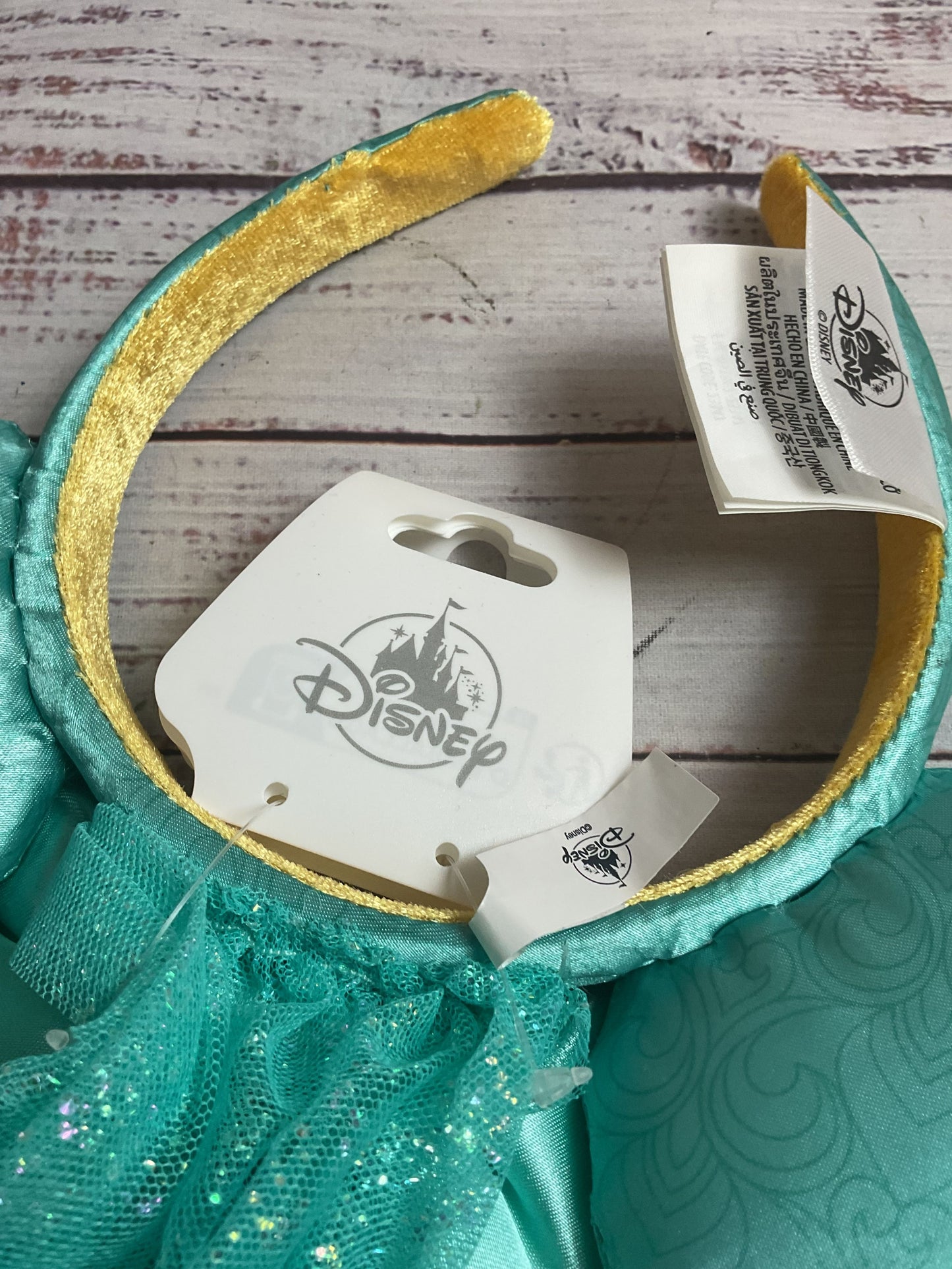 Disney Parks Princess Jasmine Aladdin Ears Headband With Veil NWT