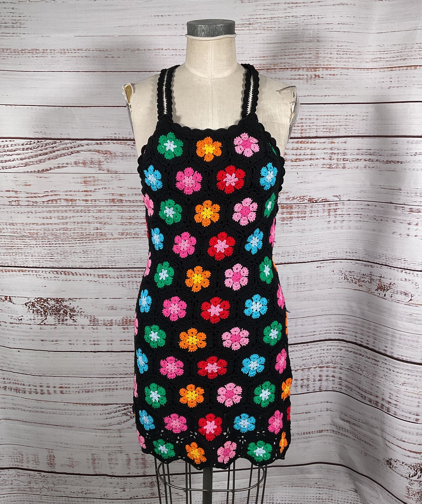 Show Me Your Mumu Happy Halter Mini Dress Multicolor Large