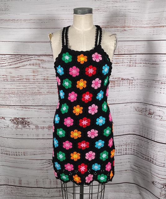 Show Me Your Mumu Happy Halter Mini Dress Multicolor Large