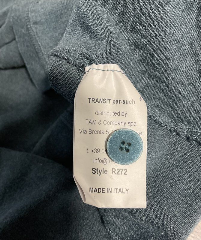 Transit Par-Such Women's Cashmere Silk Blend Buttoned Sweater Size 2