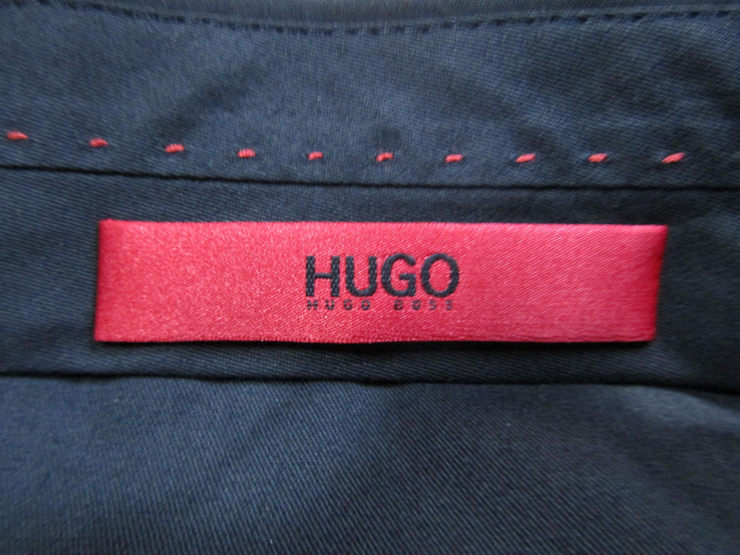 Hugo Boss Men's Black Wool Trouser Dress Pants Size 32 R UNHEMMED