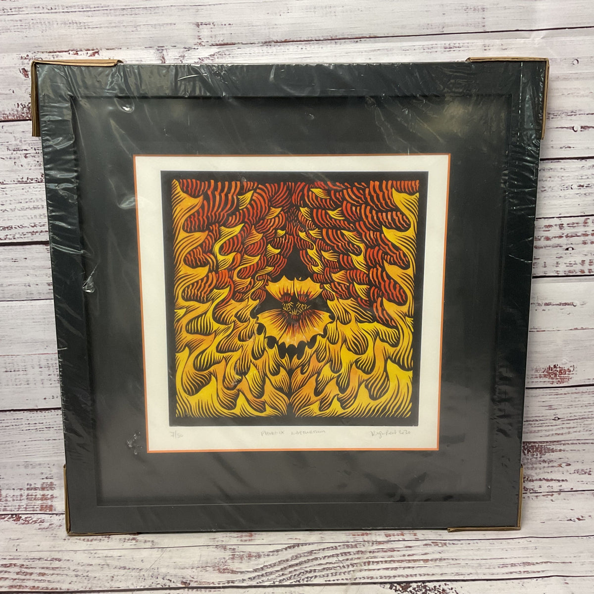 Roger Peet "Phoenix Nasturtium" Print Signed Framed 7/50 Artwork