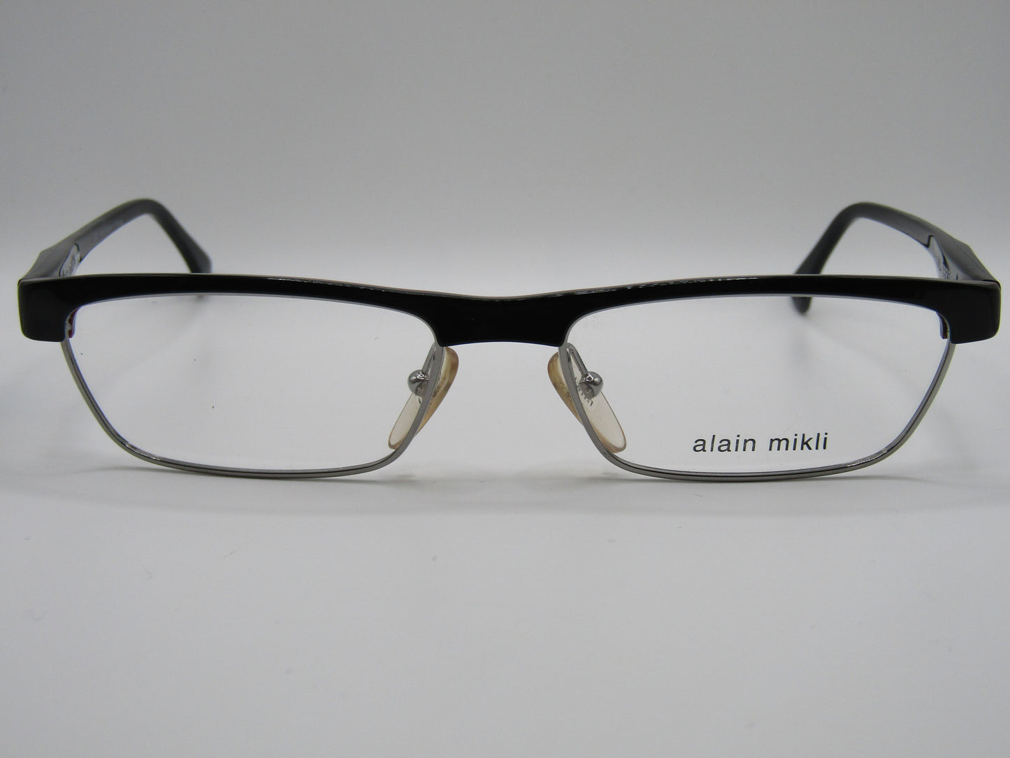Alain Mikli 1754 Women's Black Slim Rectangular Eyeglasses Made in France