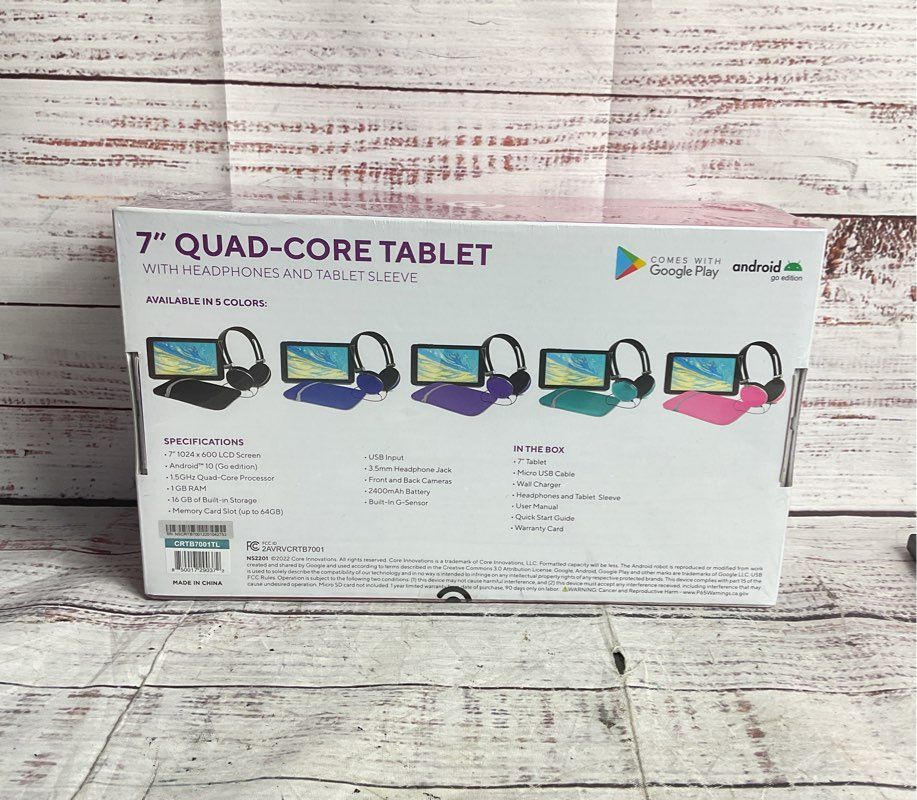 Core Innovations DP 7-inch 1GB CRTB7001BL Android Tablet Black