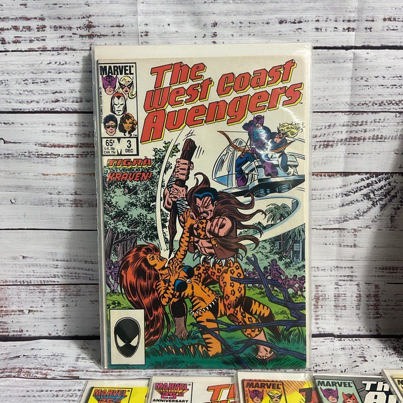 Lot Of 12 Vintage West Coast Avengers Marvel Superhero Comics 1984-89
