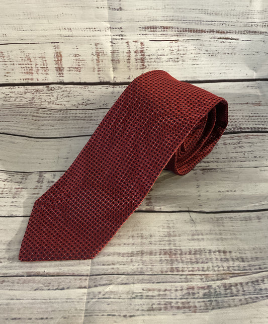 Boss Hugo Boss Square Pattern Tie Red