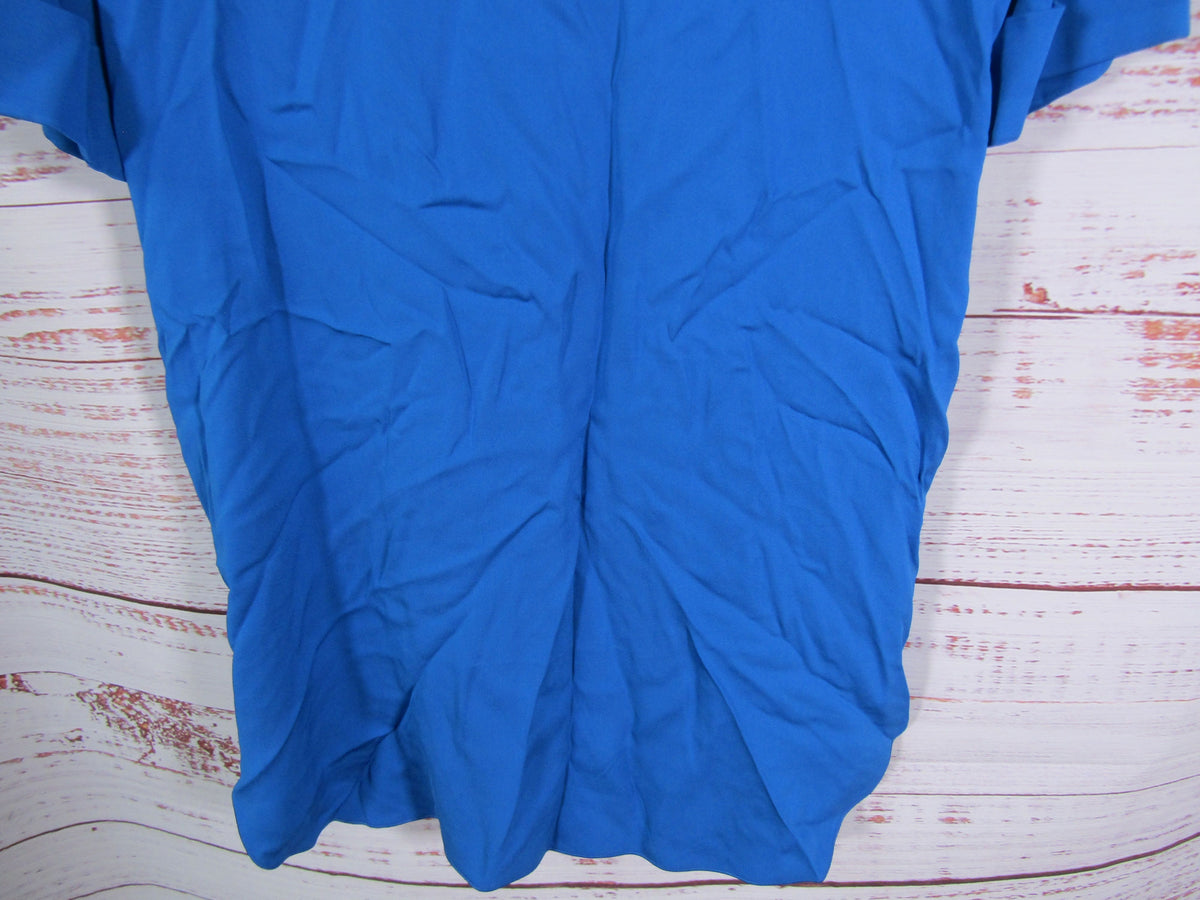 Piazza Sempione Women's Blue Collared Tunic Dress Size 42 Made in Italy