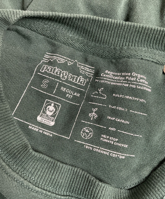 Patagonia Forest Green Pull Over Sweater - Size Small