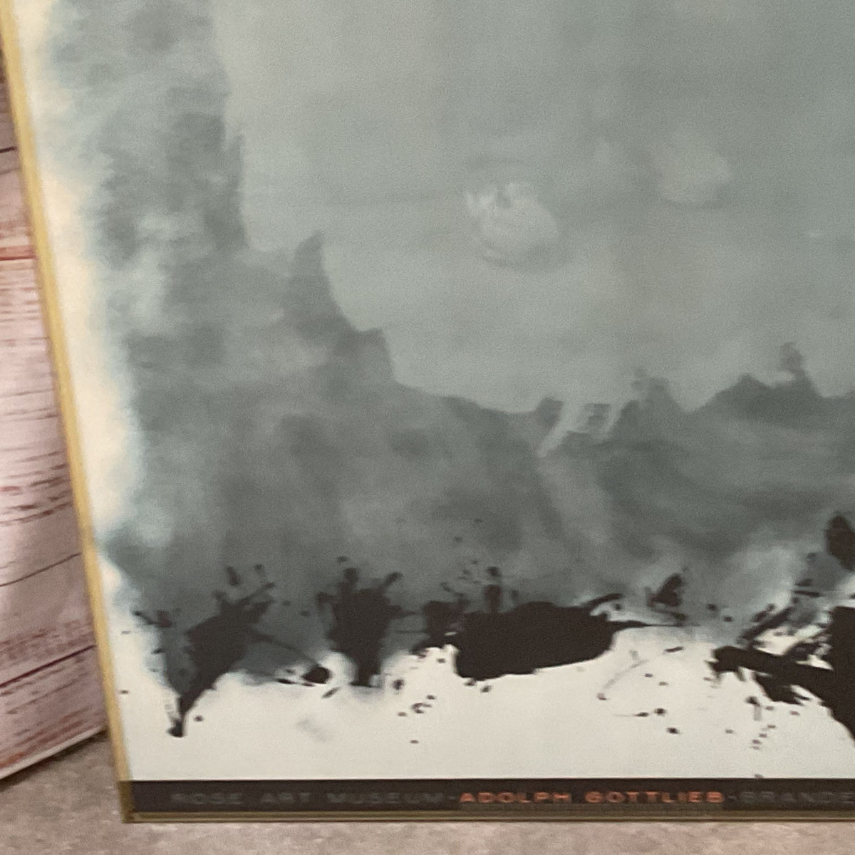 VTG. Rose Art Museum ADOLPH GOTTIEB "Rising" Brandeis Univ. Lithograph Poster