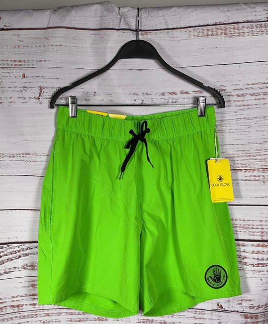 Body Glove Maui Swim Stretch Neon Green Shorts Men's - Size Medium