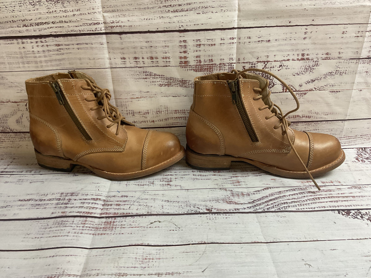 Freebird Brown Double Zipper Boot Women 6