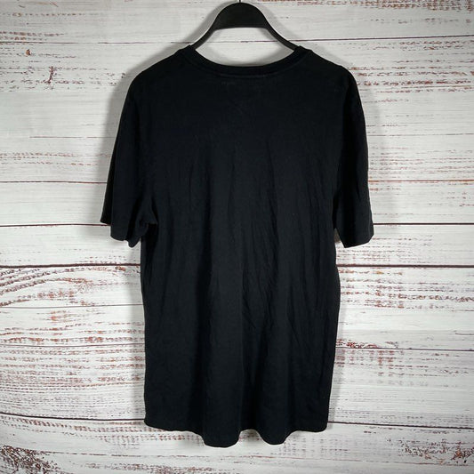 Helmut Lang Black Knit Ribbed Chest Pocket Crewneck T-shirt - Size M