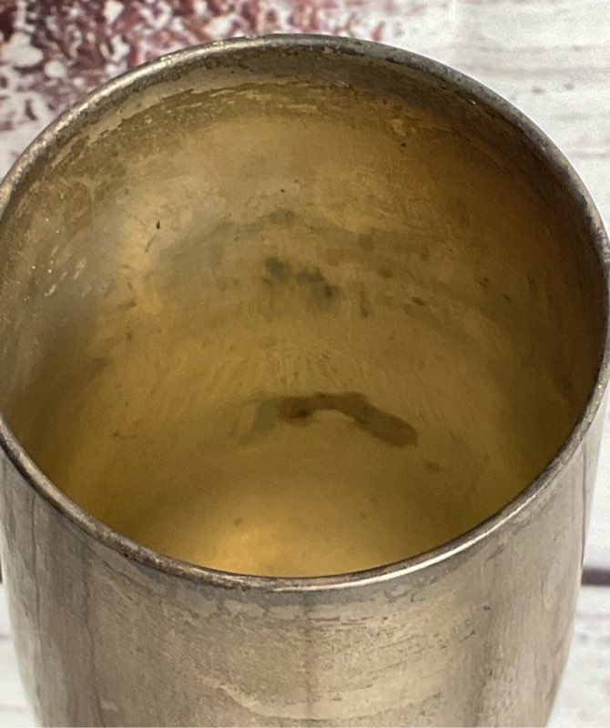 Vintage 8" Set of 2 Goblets Silver Plated