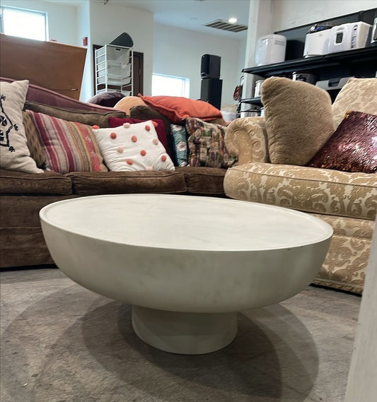 ROVE CONCEPTS Maria Alabaster Concrete Coffee Table- 48"x32"x14.1" LOCAL PICKUP