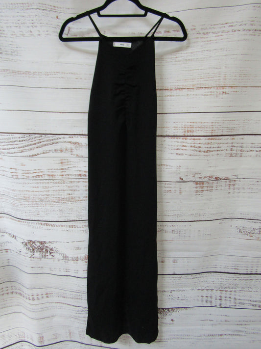 Mango Women's Black Knit Spaghetti Strap Sleeve Dress Size M