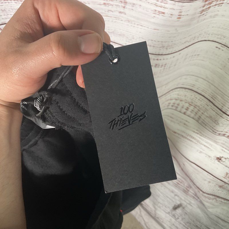 NWT 100 Thieves Black Team Issue 2017 Drawstring Jogger Sweatpants - Size S