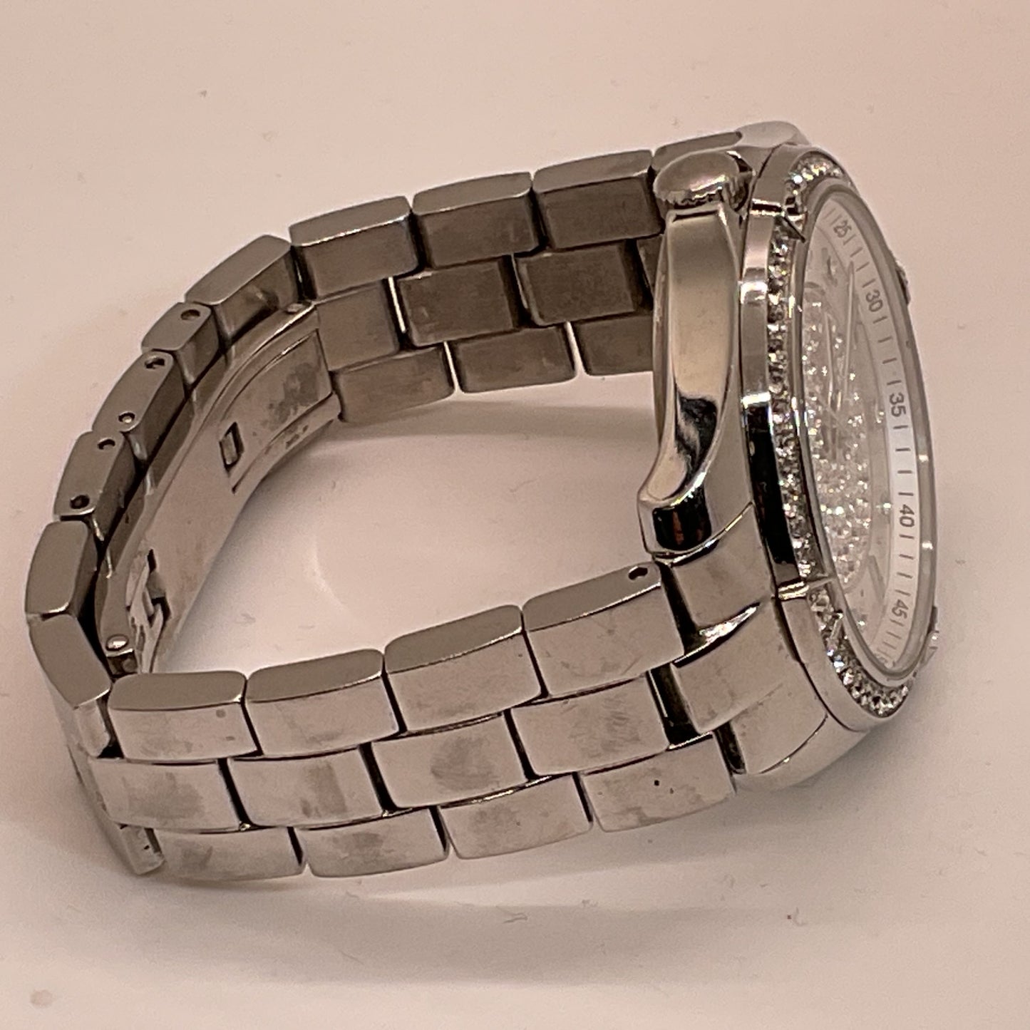 BULLOVA Crystal Accent Stainless Steel Women's Watch- 5.50"