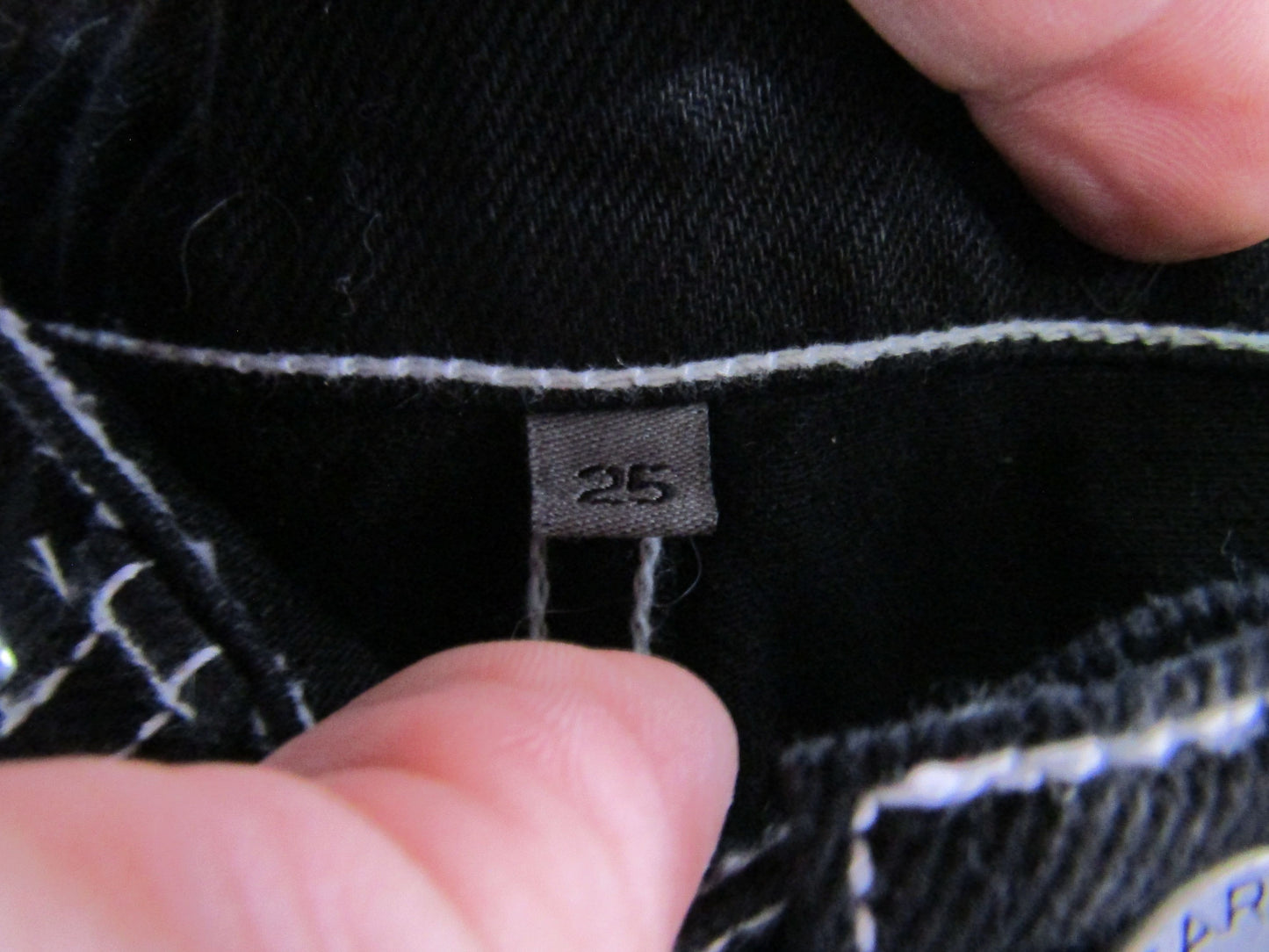 Carmar Women's Black Cotton Cut Off Denim Shorts Size 25