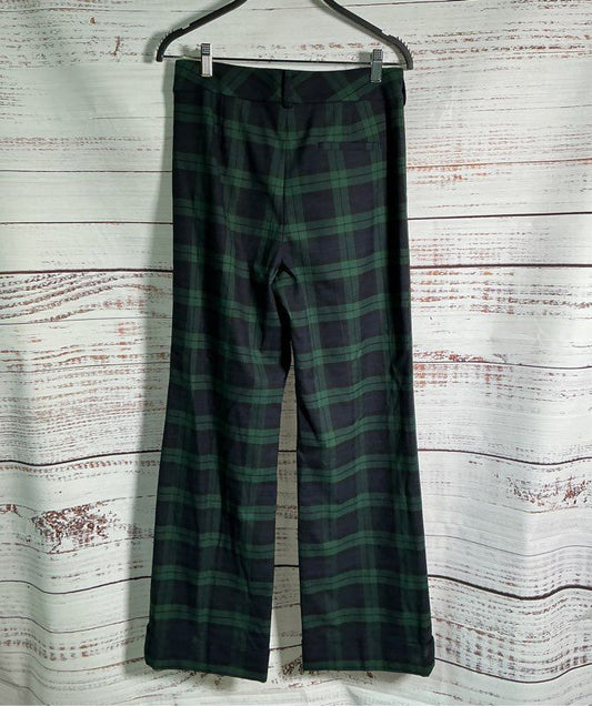 Women's Brooks Brothers Green and Navy Trouser Pants Size 4