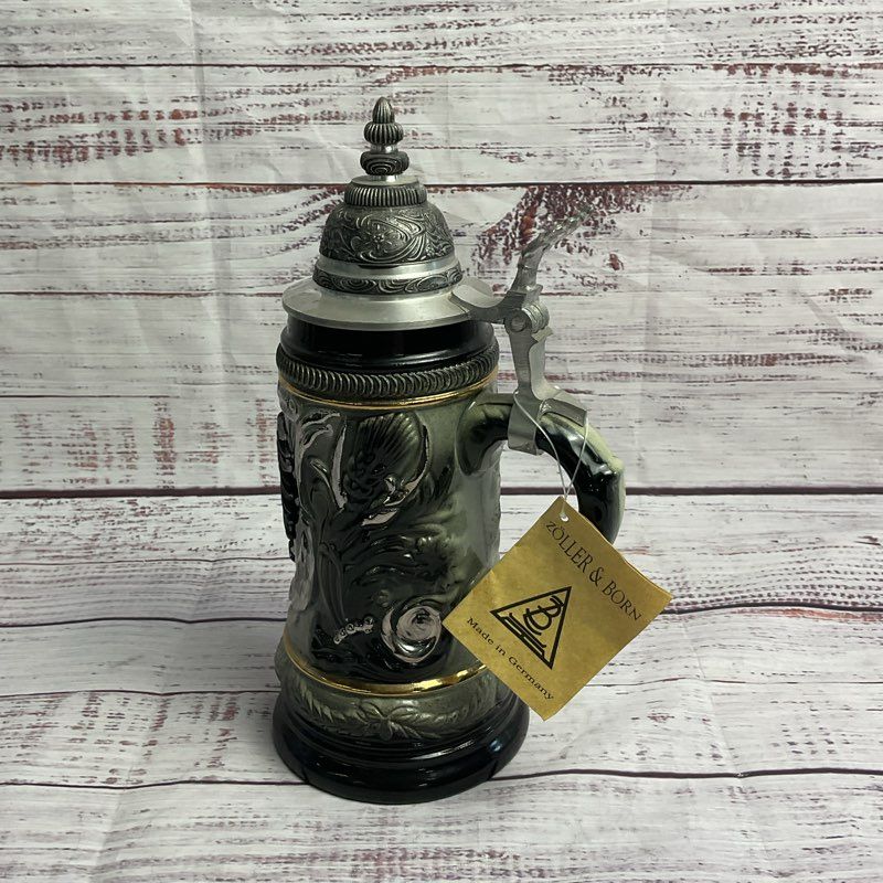 Zoller & Born Limited Edition Deutschland German Eagle Beer Stein Lidded Mug